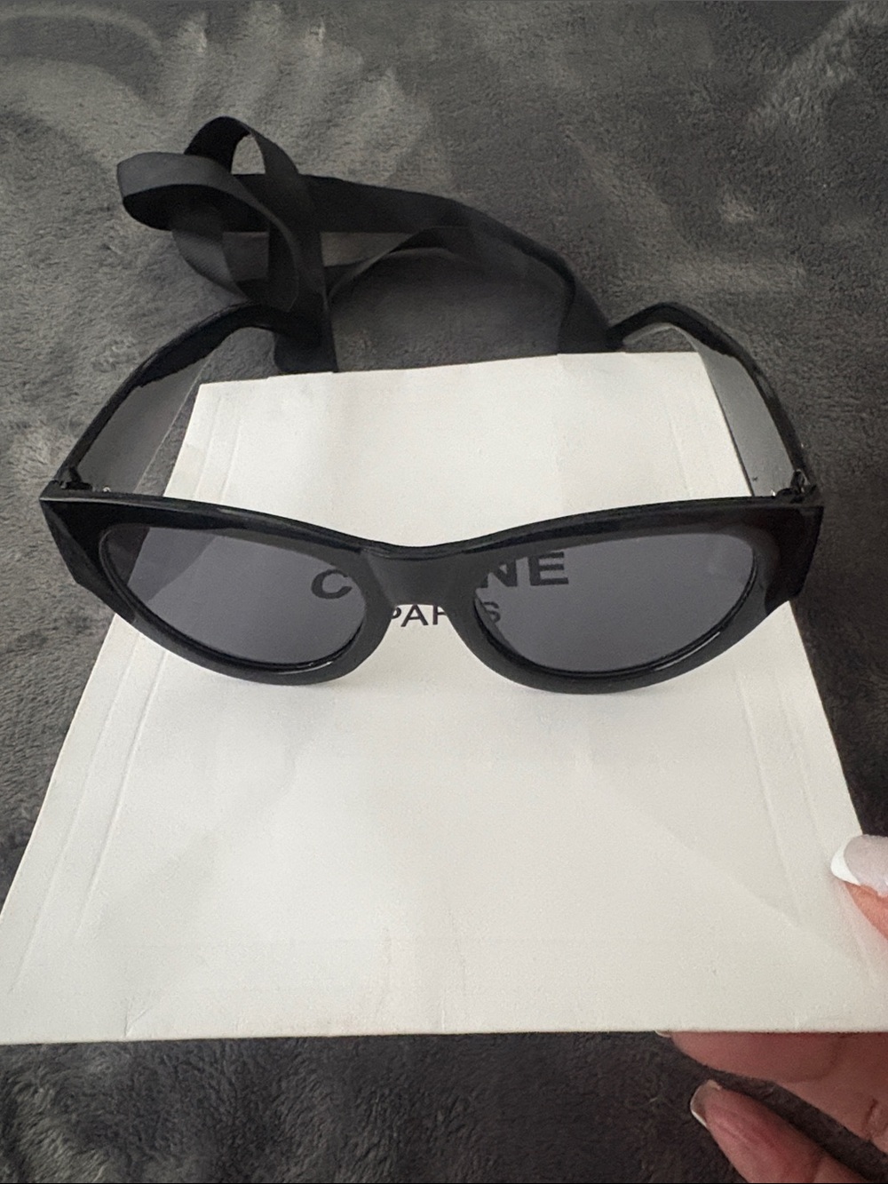 Black and gold sunglasses